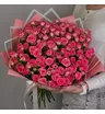 Букет из 25 розовых кустовых роз Пинк Хеопс