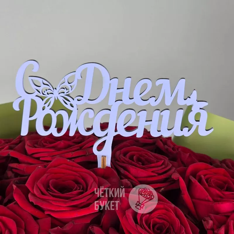 Топпер вставка С Днем Рождения 