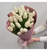 Букет из 25 белых тюльпанов Весна 2