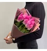 Букет из 15 розовых тюльпанов 