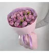 Букет из 9 сиреневых кустовых пионовидных роз Лавендер 1