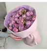 Букет из 9 сиреневых кустовых пионовидных роз Лавендер 3