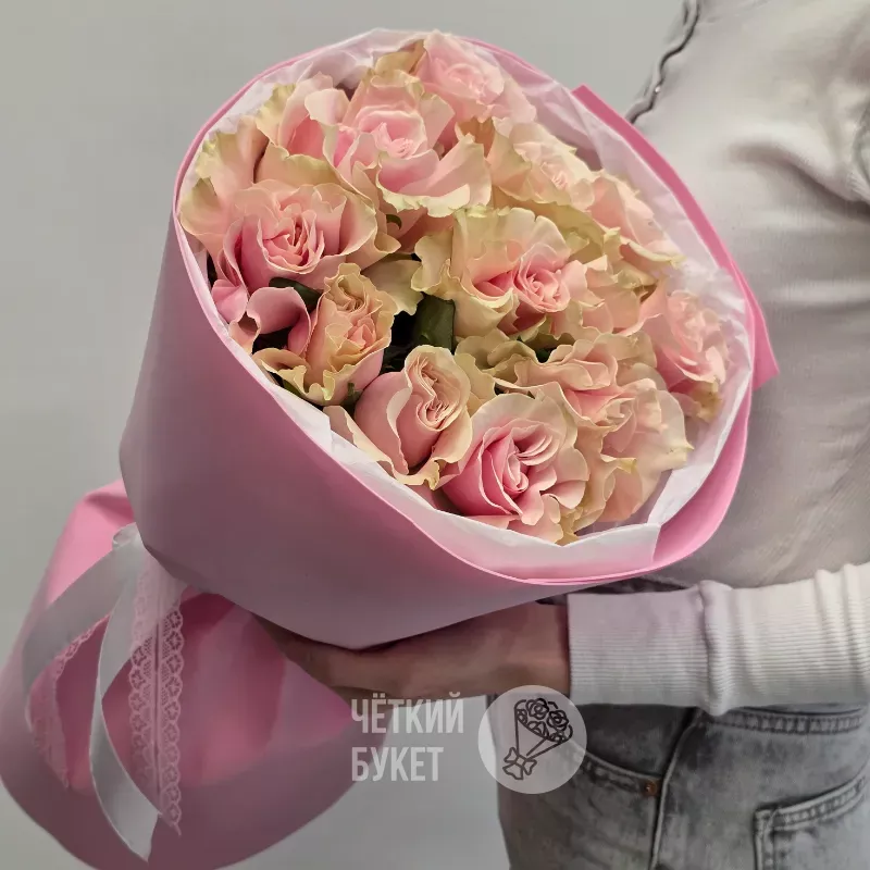 Букет из 11 французских роз  3