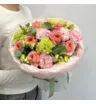 Букет Клубничный мохито с пионовидными розами