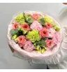 Букет Клубничный мохито с пионовидными розами 1