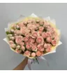 25 нежно-розовых кустовых роз Полина