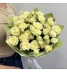15 белых воздушных кустовых роз Вайт Дайменшн