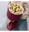 11 кустовых роз Таня в бордовом
