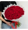 51 красная бордовая роза Ред Наоми