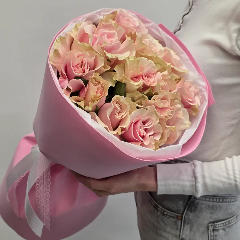 Букет из 11 французских роз 3